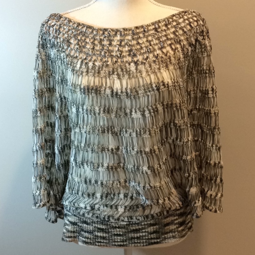 💫FEVER crocheted banded top Small💫